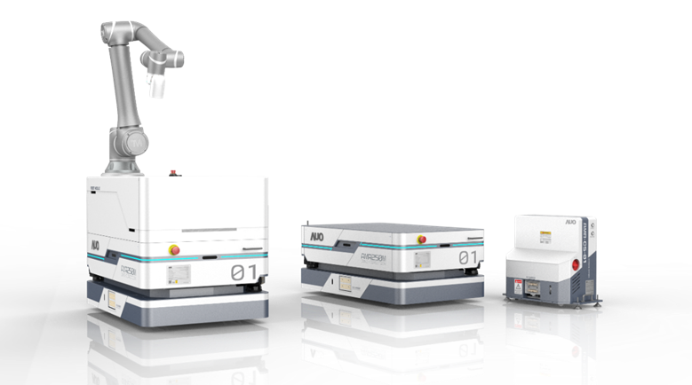 AGGAME數位開發的自主式移動機器人（AMR250M），搭配全向輪並結合AI演算法、2D LiDAR、3D攝影機等技術，協助客戶實現產線全自動化